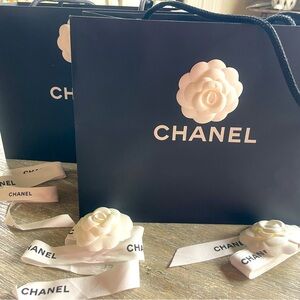 2 Chanel paper shopping bags
